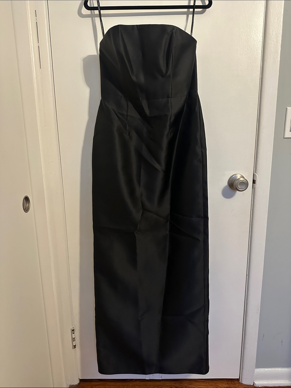 NEW Dessy- Classic Black Strapless Evening Dress